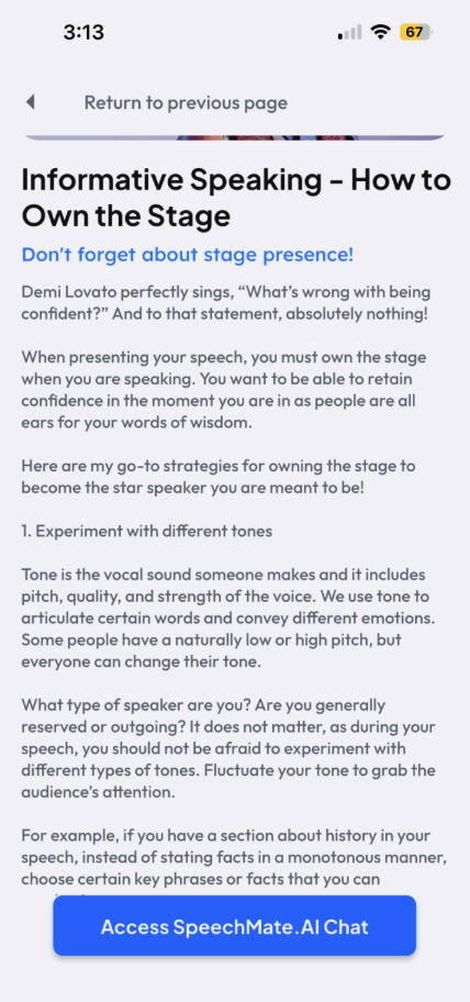 SpeechMate.AI Screenshot3